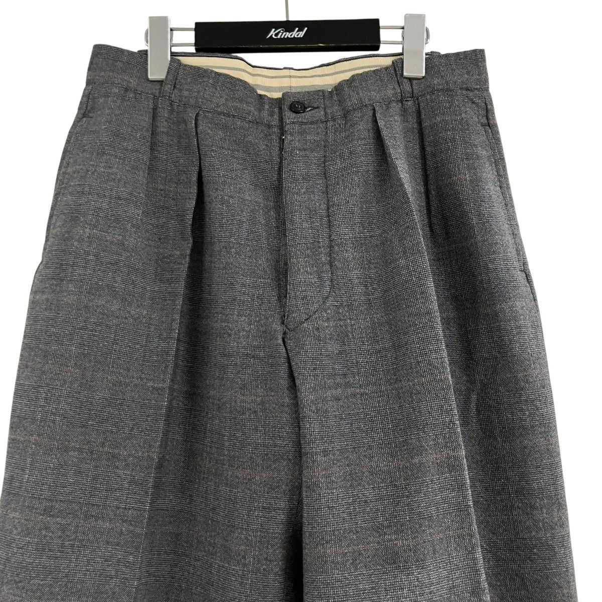 Maison Margiela ツイードチェックスラックス 古着・中古-2枚目のアイテム画像