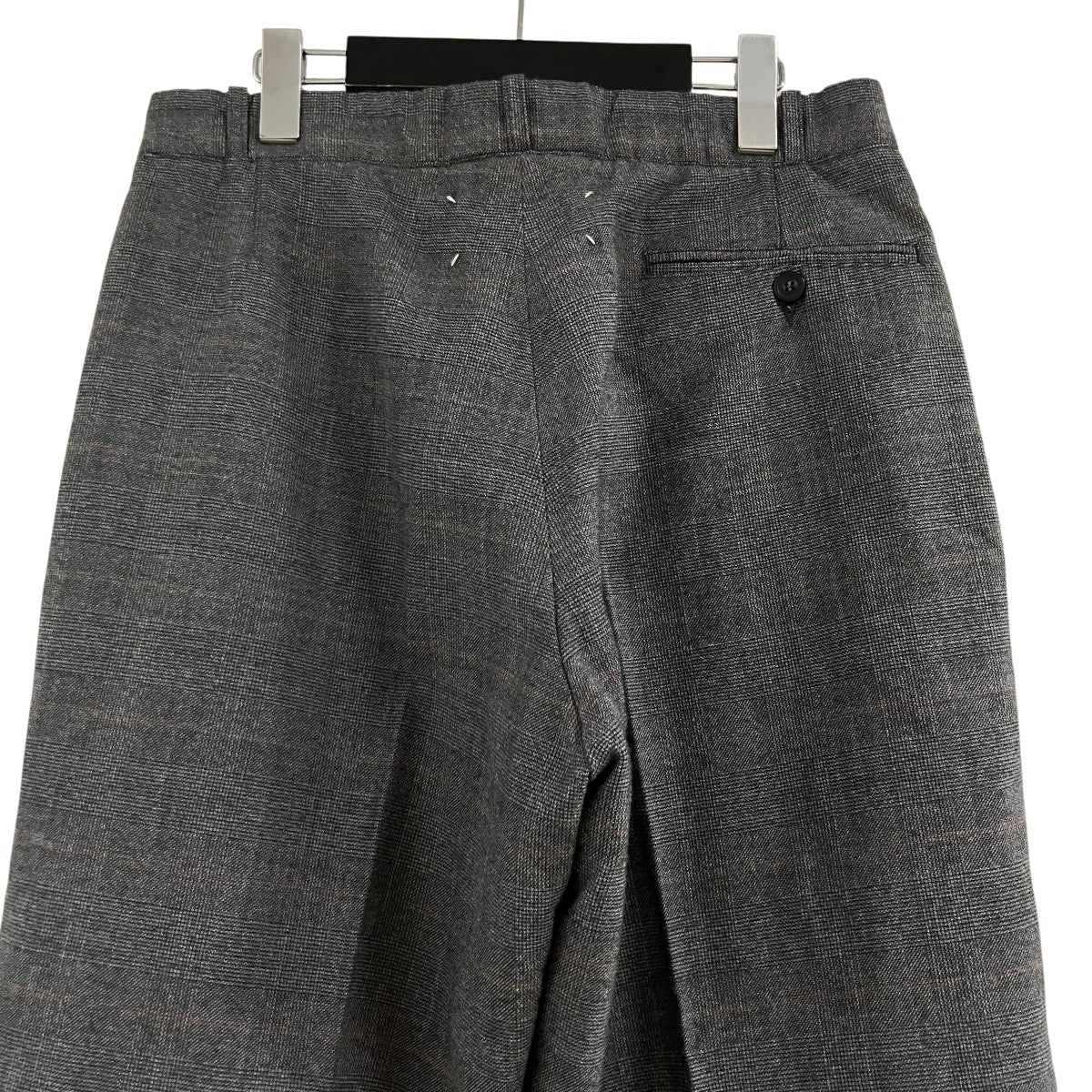 Maison Margiela ツイードチェックスラックス 古着・中古-4枚目のアイテム画像