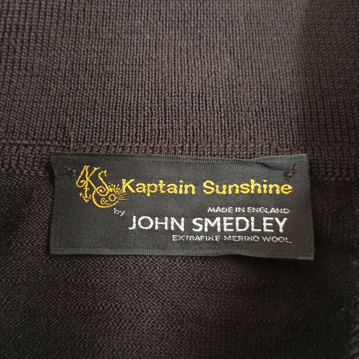 KAPTAIN SUNSHINE×JOHN SMEDLEY ロングスリーブポロシャツ 古着・中古-3枚目のアイテム画像