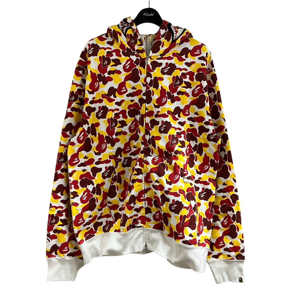 A BATHING APE カモ柄シャークジップアップパーカー 古着・中古-1枚目のアイテム画像