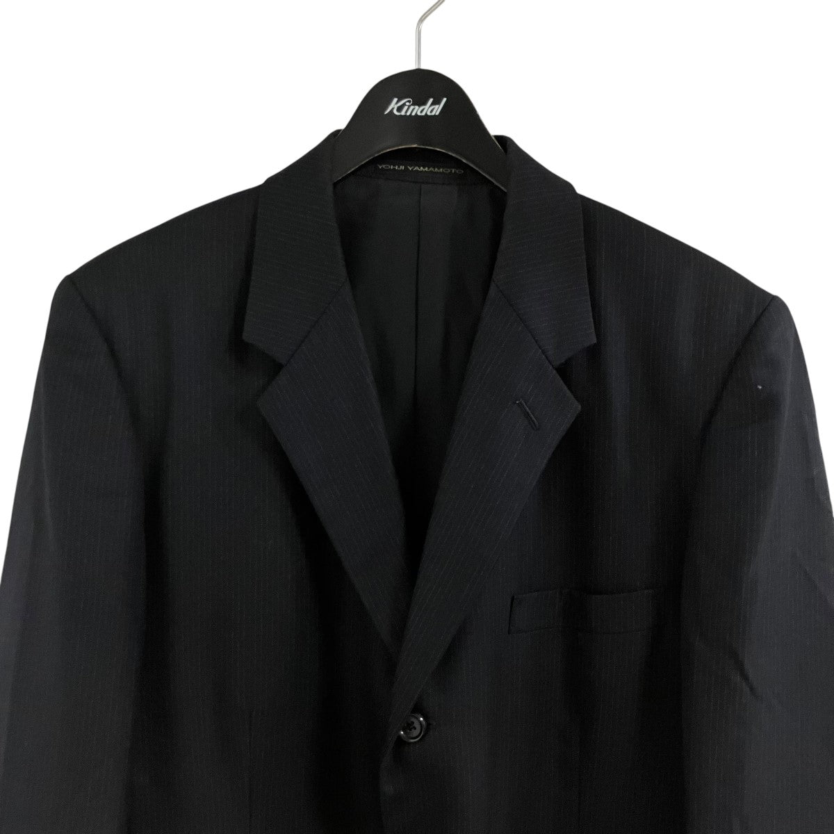 Y’S for men ストライプテーラードジャケット 古着・中古-2枚目のアイテム画像