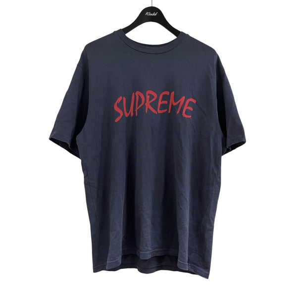 Supreme(シュプリーム) ロゴ半袖Tシャツ ネイビー×レッド サイズ M