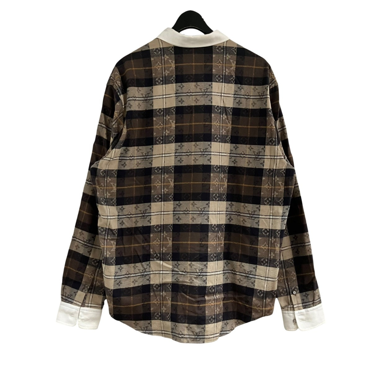 LOUIS VUITTON モノグラムフランネルシャツ 古着・中古-3枚目のアイテム画像
