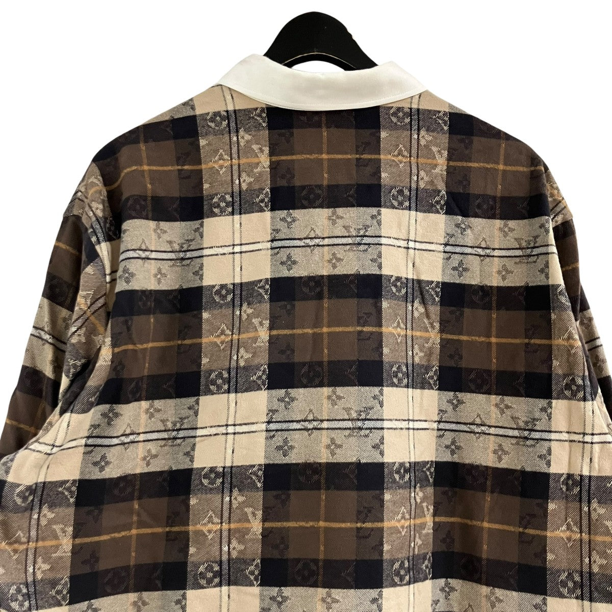 LOUIS VUITTON モノグラムフランネルシャツ 古着・中古-4枚目のアイテム画像