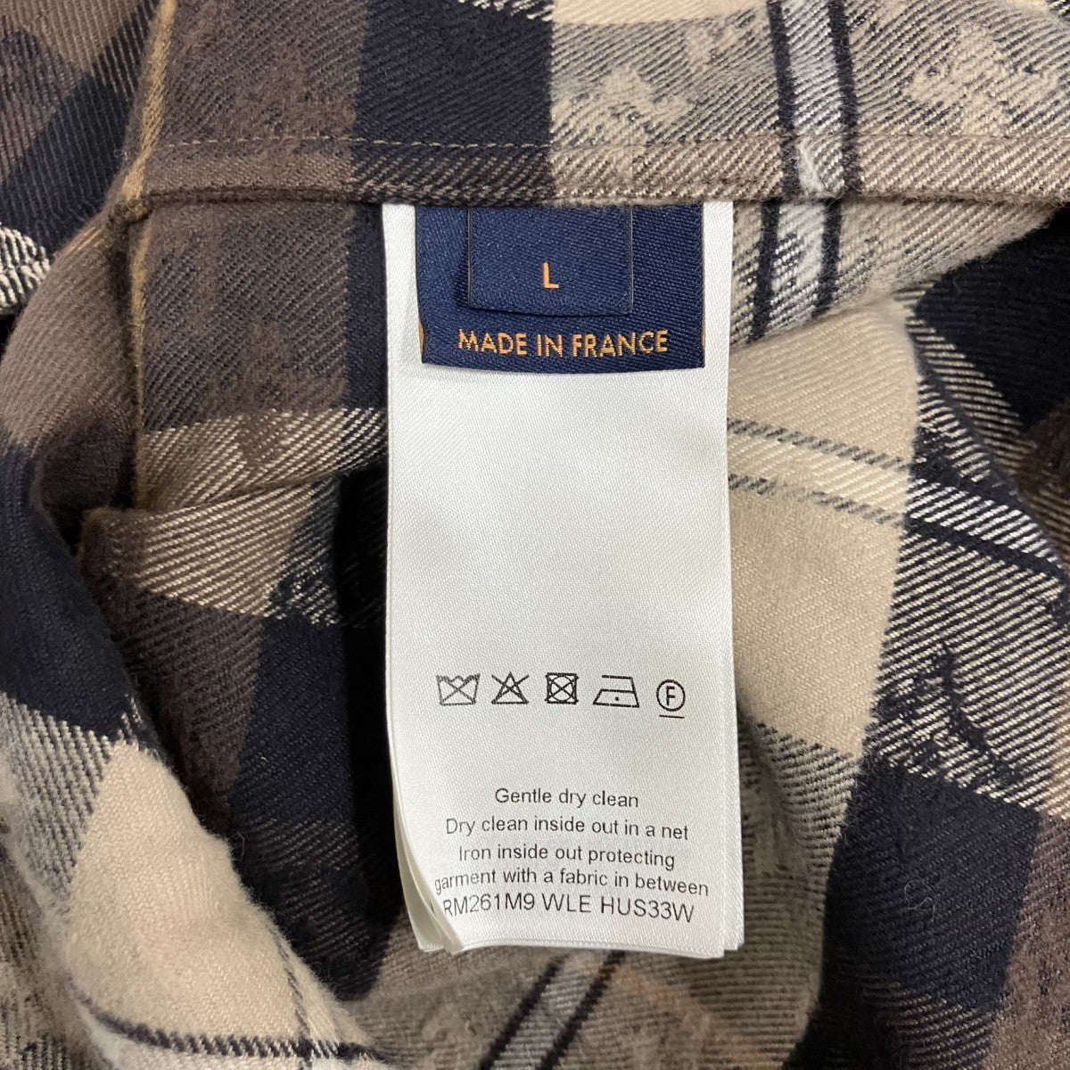 LOUIS VUITTON モノグラムフランネルシャツ 古着・中古-7枚目のアイテム画像