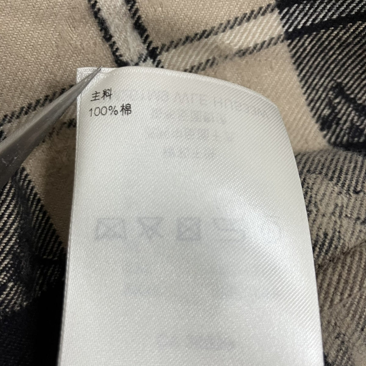 LOUIS VUITTON モノグラムフランネルシャツ 古着・中古-8枚目のアイテム画像