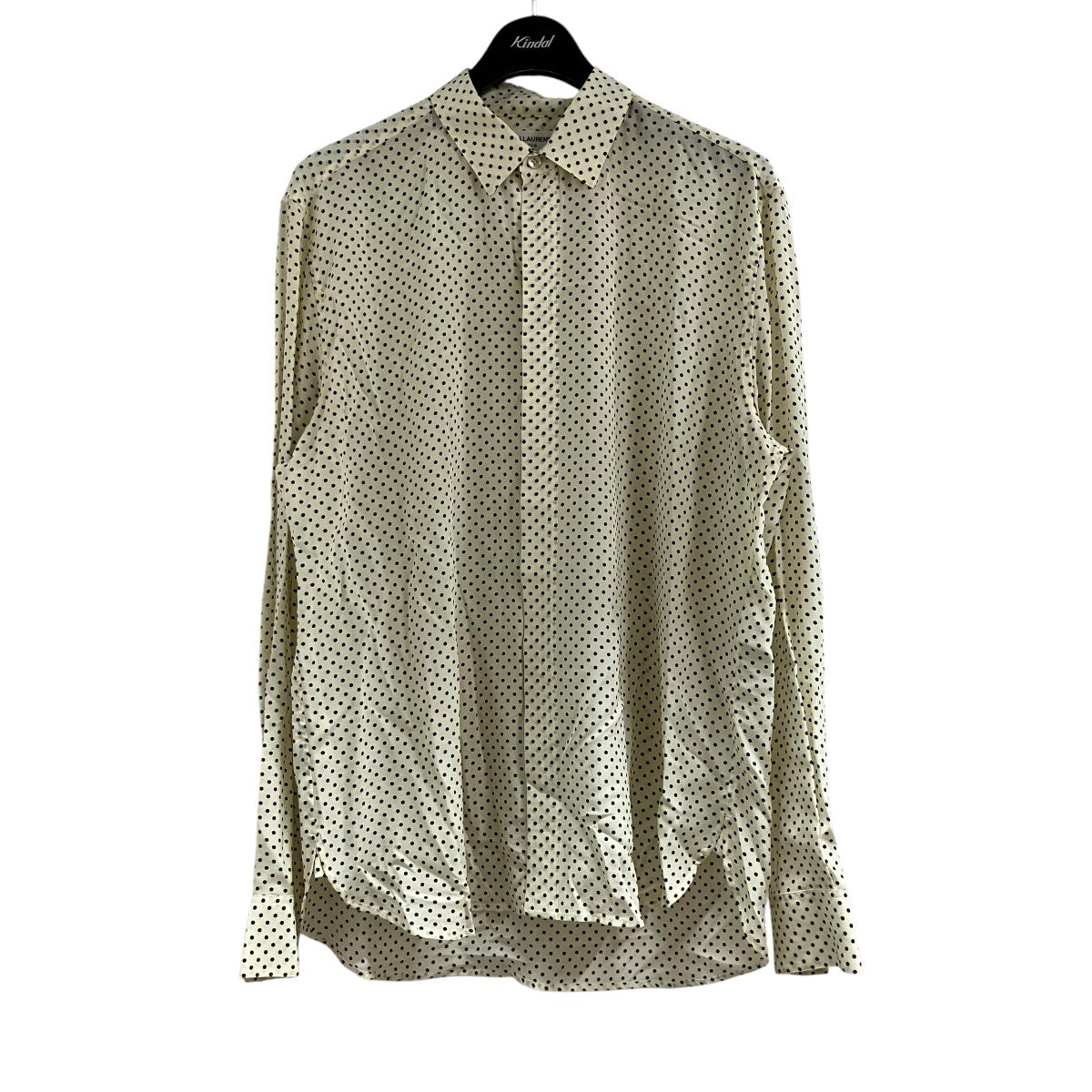 Saint Laurent Paris ドットシルクシャツ