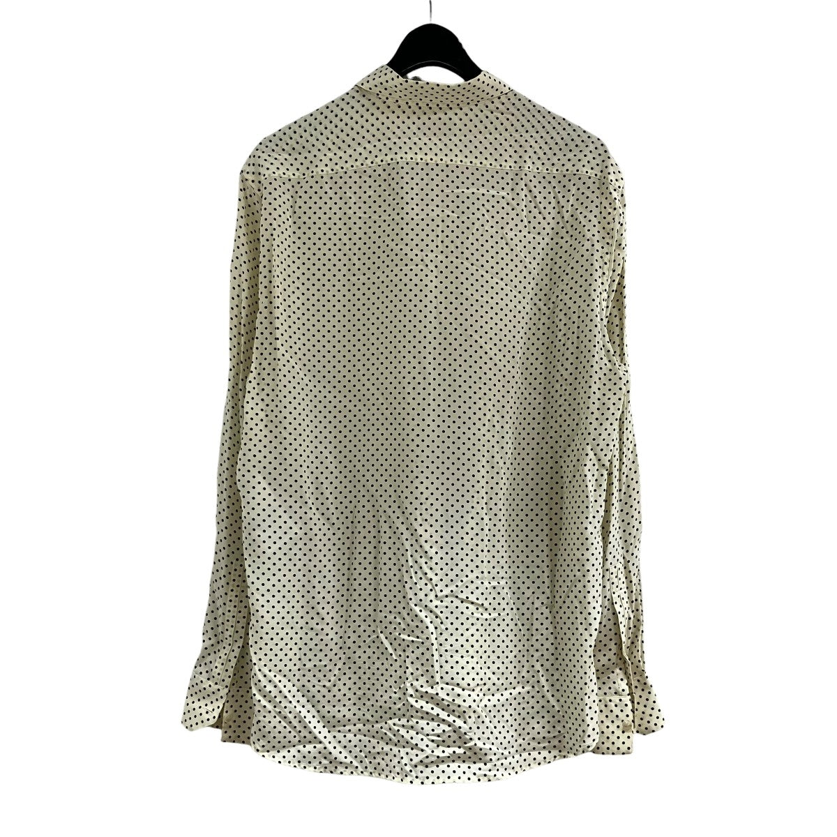Saint Laurent Paris ドットシルクシャツ 古着・中古-3枚目のアイテム画像