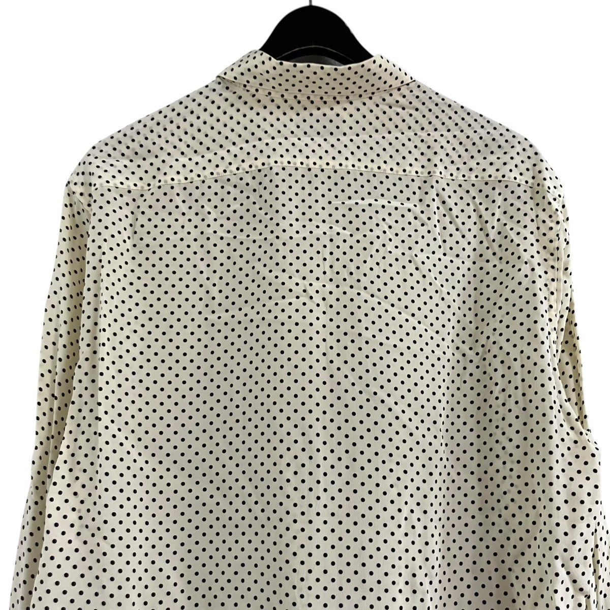 Saint Laurent Paris ドットシルクシャツ 古着・中古-4枚目のアイテム画像