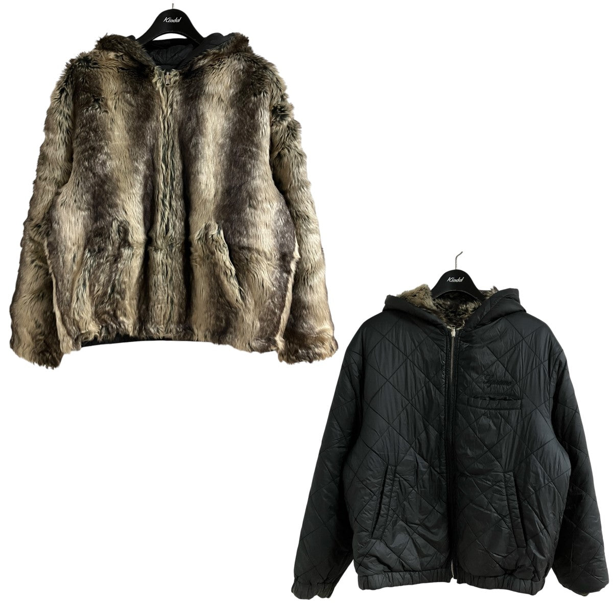 Supreme リバーシブルファージャケット 古着・中古-1枚目のアイテム画像