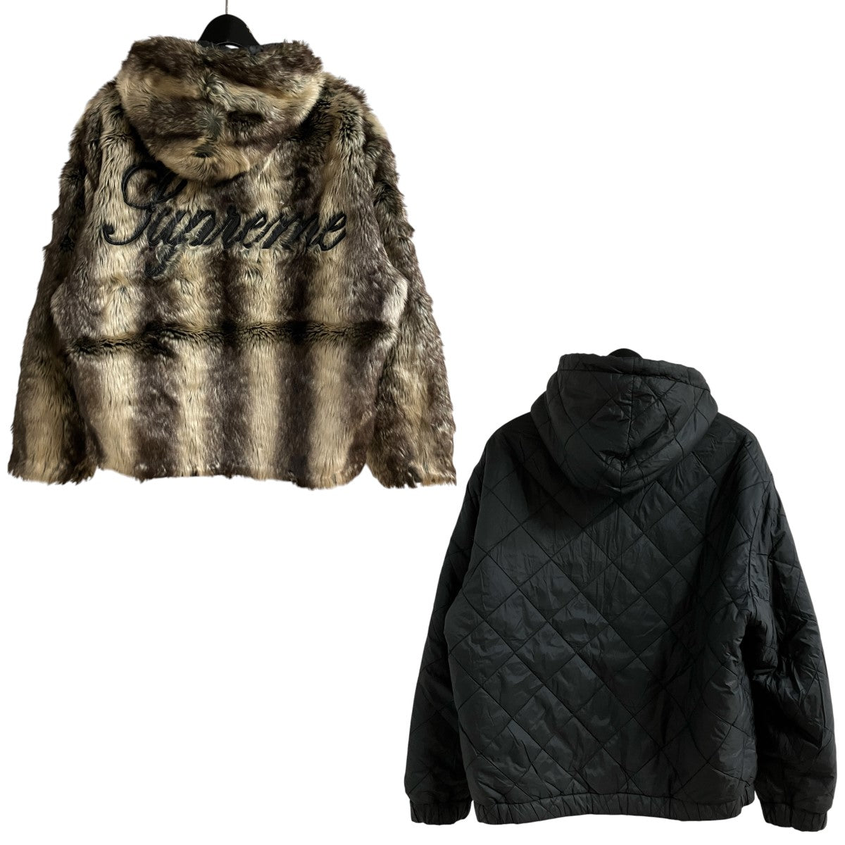 Supreme リバーシブルファージャケット 古着・中古-4枚目のアイテム画像