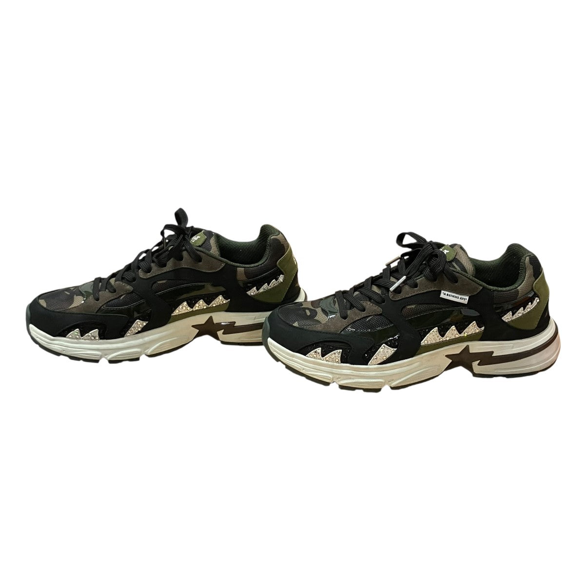 A BATHING APE×SWAROVSKI ラメストーンローカットスニーカー 古着・中古-3枚目のアイテム画像