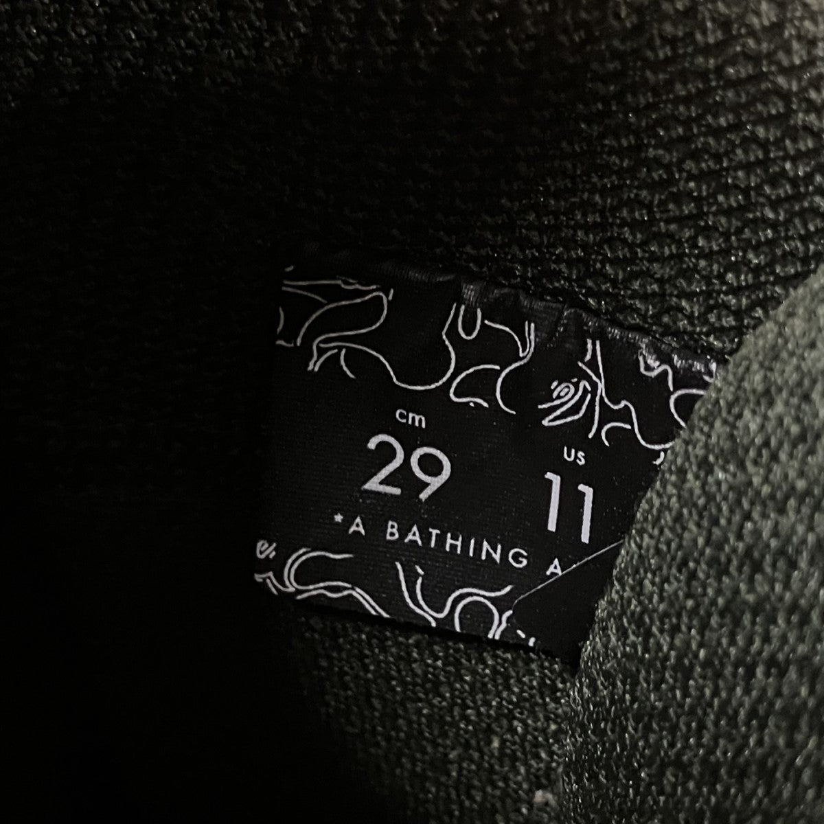 A BATHING APE×SWAROVSKI ラメストーンローカットスニーカー 古着・中古-8枚目のアイテム画像