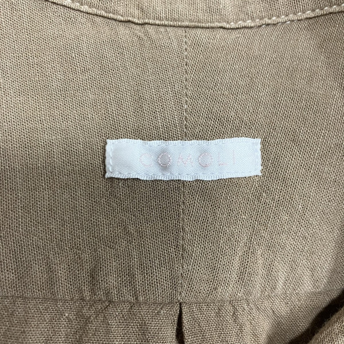 COMOLI(コモリ) ベタシャンオープンカラーシャツ R01-02011 ベージュ