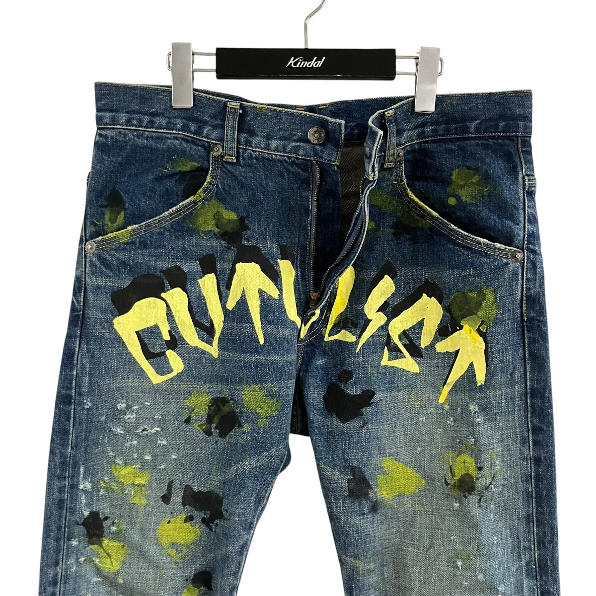 CVTVLIST ペイントデニムパンツ 古着・中古-3枚目のアイテム画像