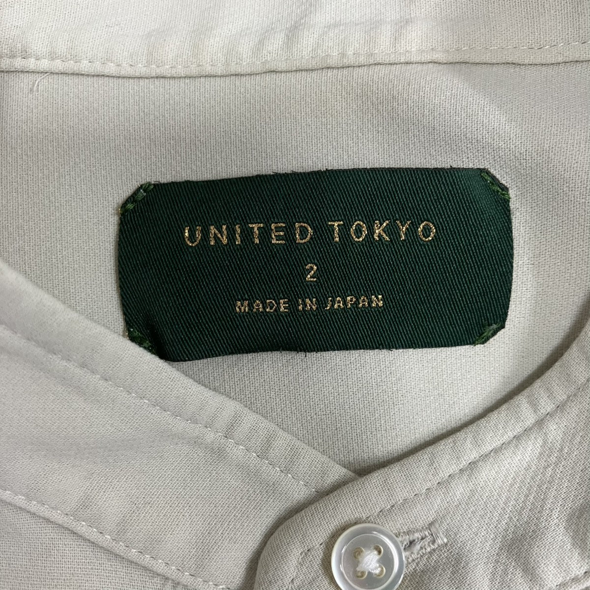 UNITED TOKYO バンドカラーシャツ 古着・中古-5枚目のアイテム画像