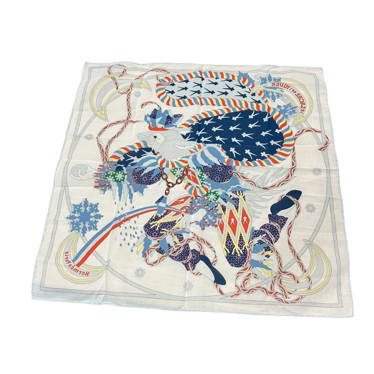 HERMES コットンスカーフ 古着・中古-3枚目のアイテム画像