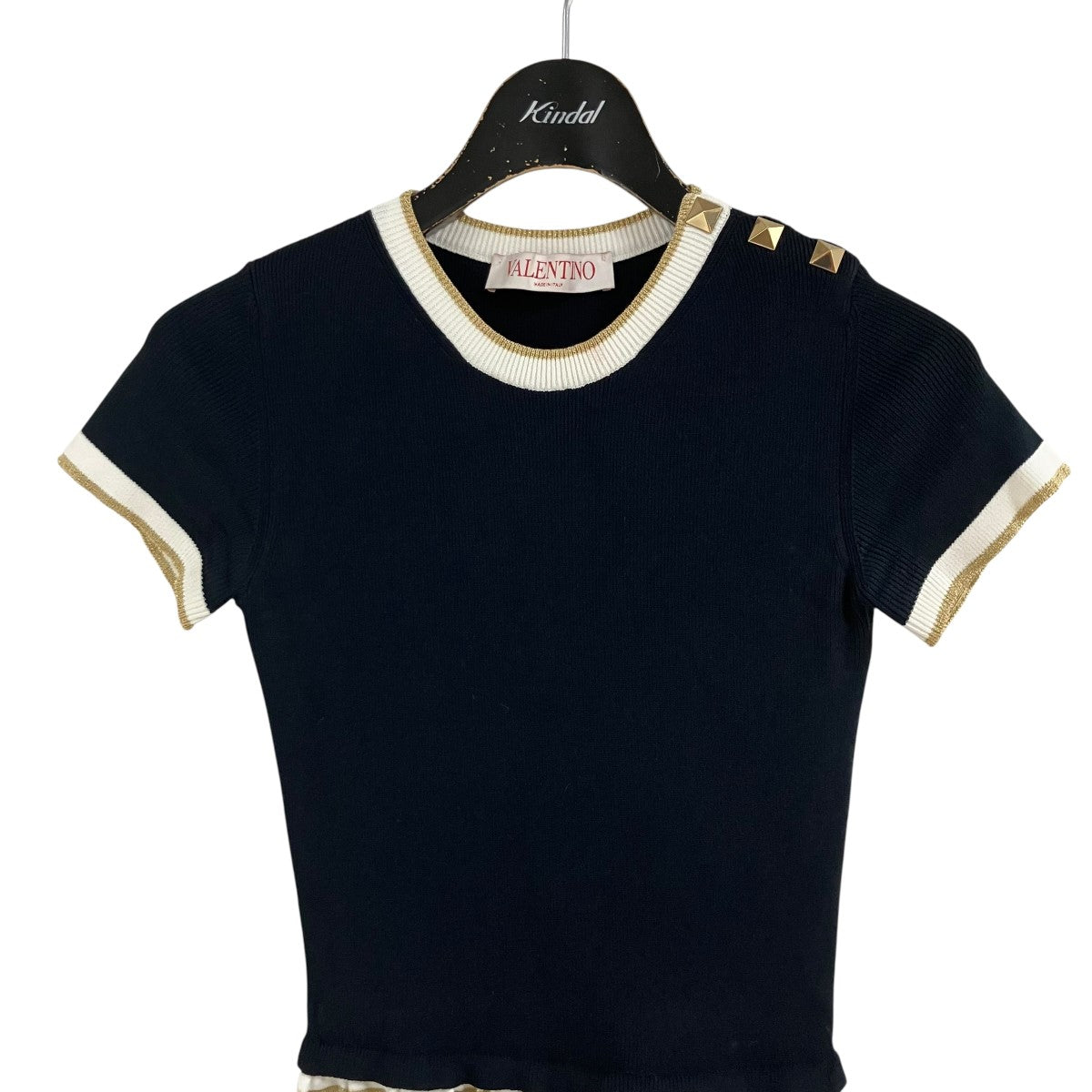 VALENTINO ニットショートスリーブワンピース 古着・中古-2枚目のアイテム画像