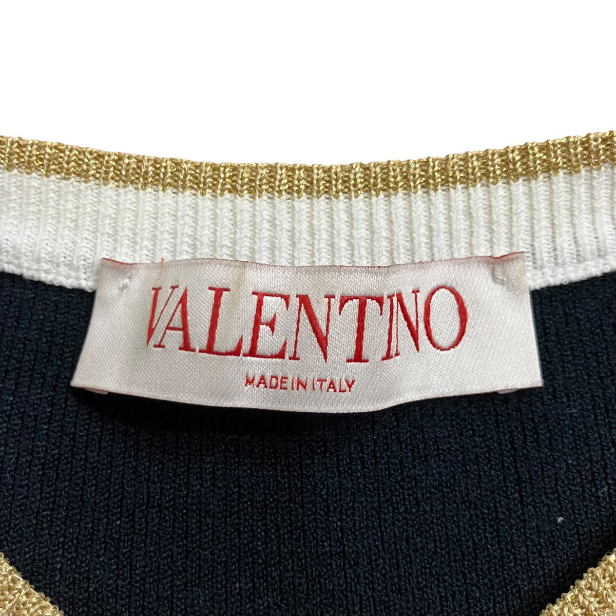 VALENTINO ニットショートスリーブワンピース 古着・中古-7枚目のアイテム画像