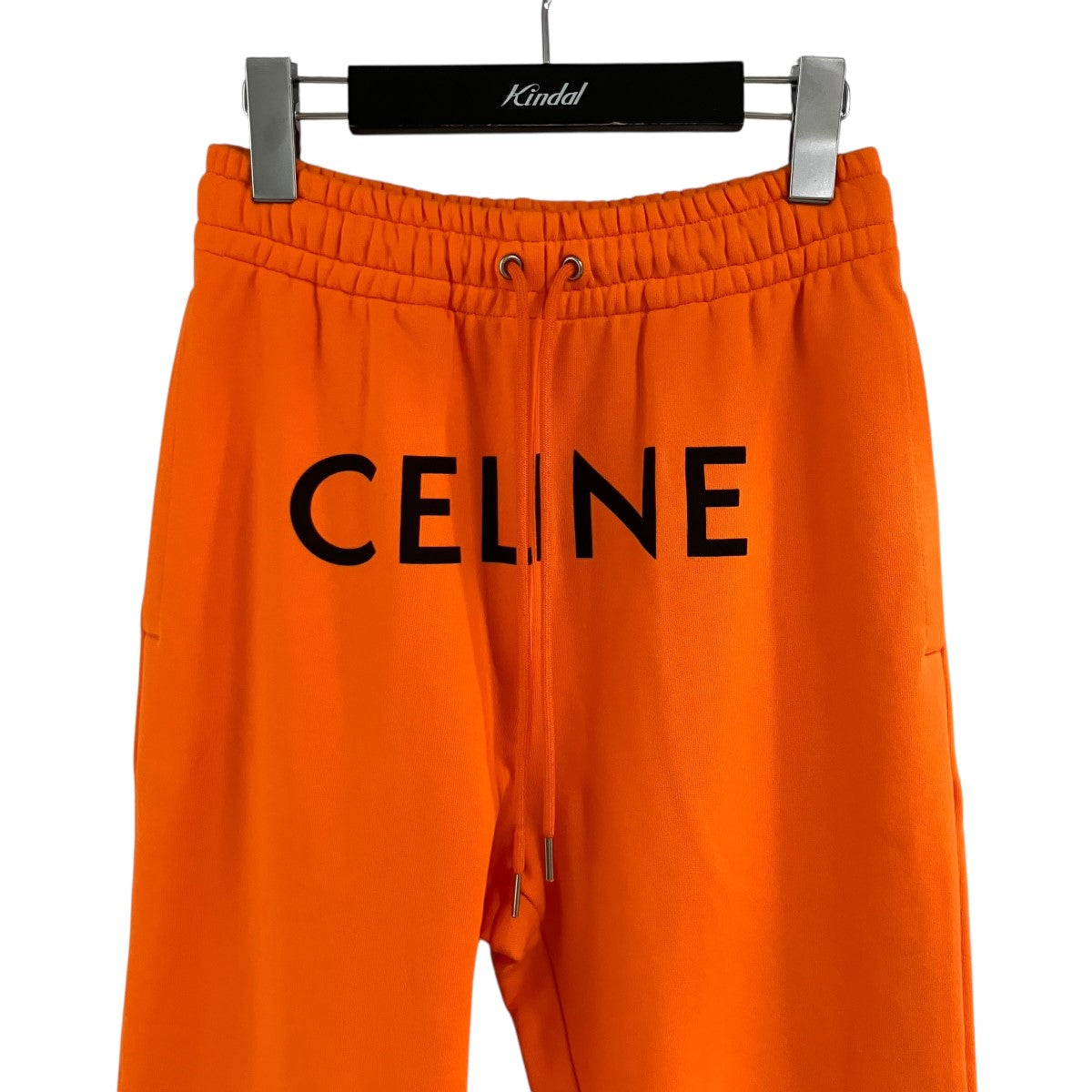 CELINE(セリーヌ) ロゴスウェットパンツ 2Z056052H オレンジ×ブラック