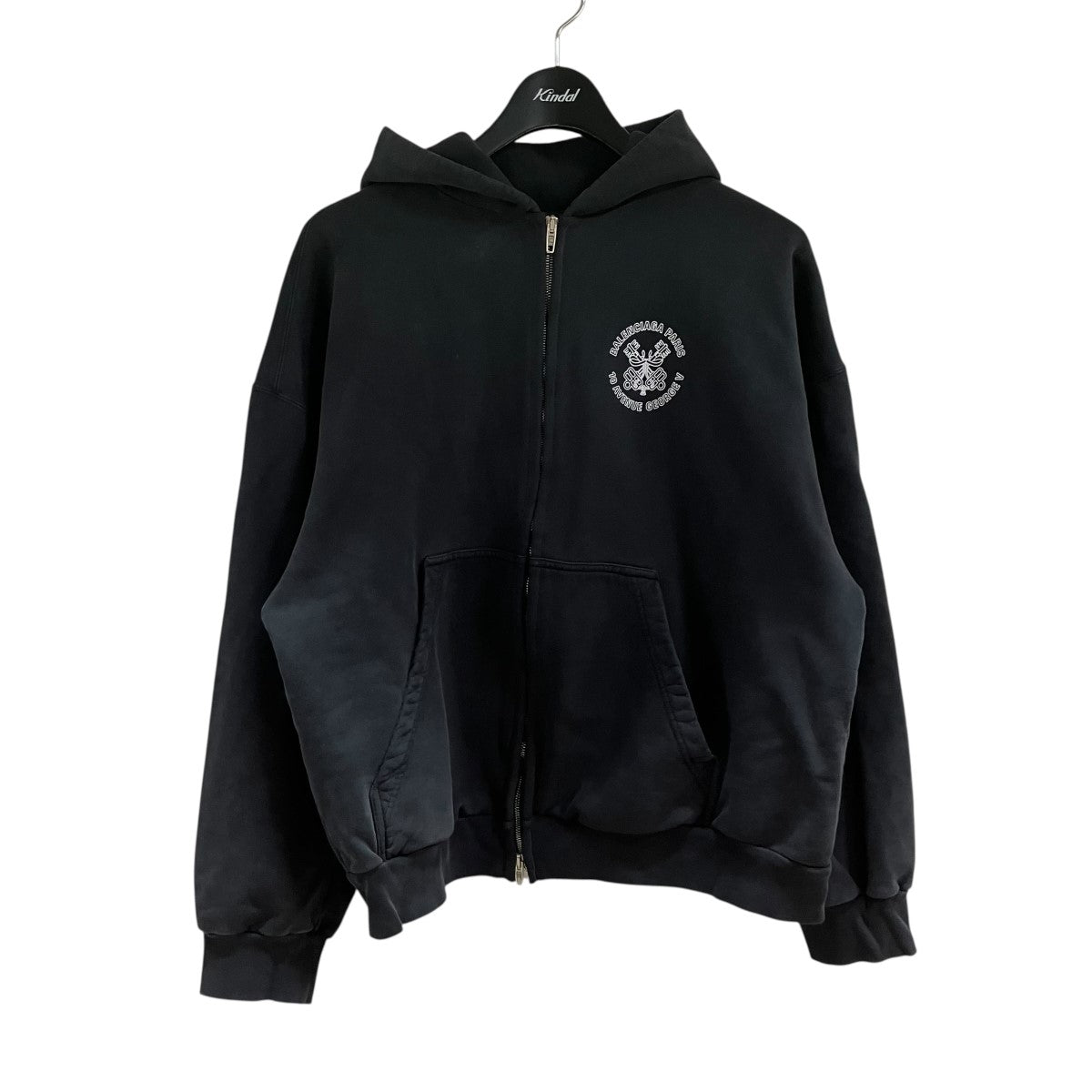 BALENCIAGA ロゴジップアップパーカー 古着・中古-1枚目のアイテム画像
