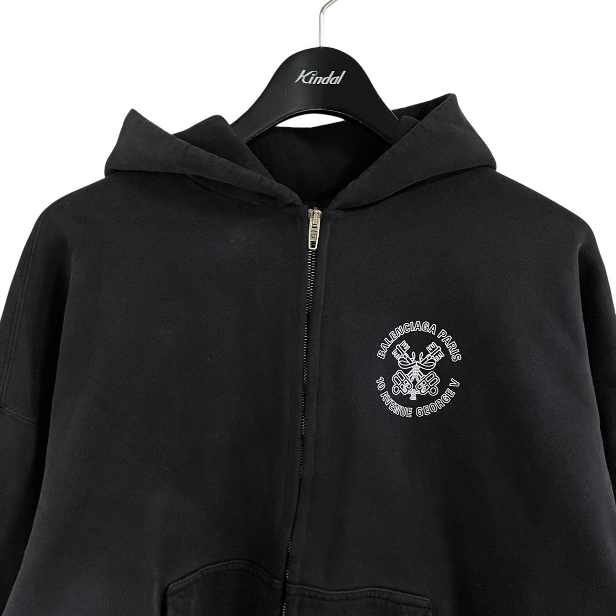 BALENCIAGA ロゴジップアップパーカー 古着・中古-2枚目のアイテム画像