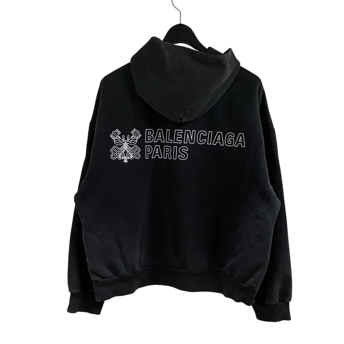 BALENCIAGA ロゴジップアップパーカー 古着・中古-3枚目のアイテム画像
