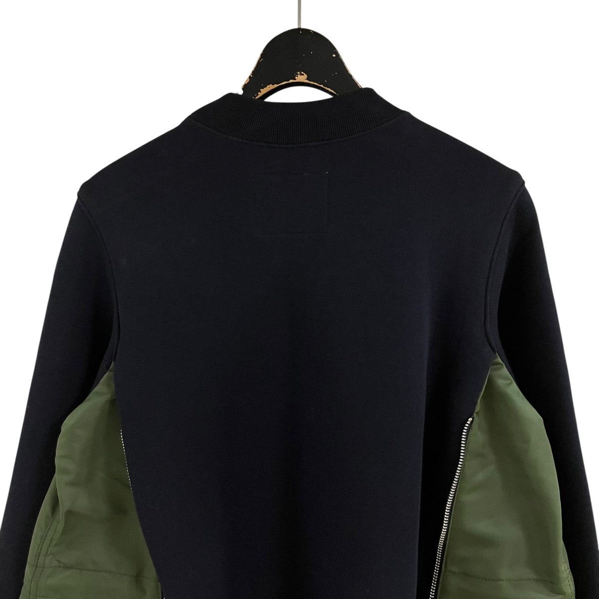 sacai スポンジ スウェット ナイロンツイルドレス ワンピース 古着・中古-4枚目のアイテム画像