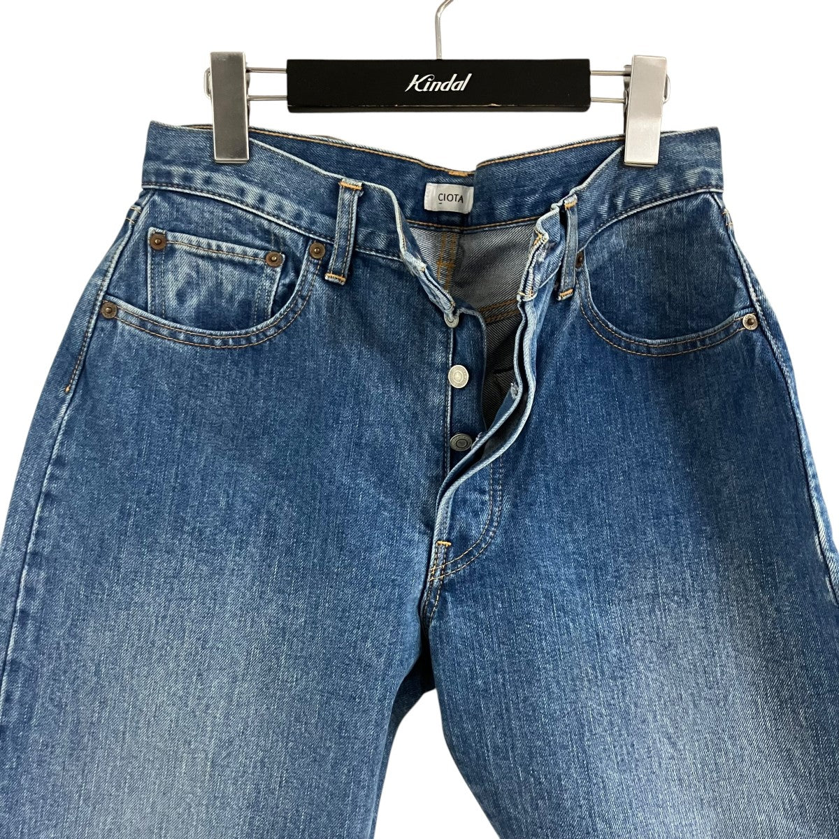 CIOTA 本藍スビンコットン 13．5oz ストレートデニムパンツ 古着・中古-3枚目のアイテム画像