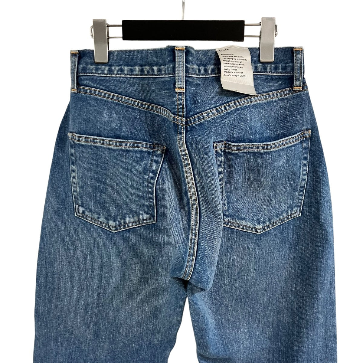 CIOTA 本藍スビンコットン 13．5oz ストレートデニムパンツ 古着・中古-5枚目のアイテム画像