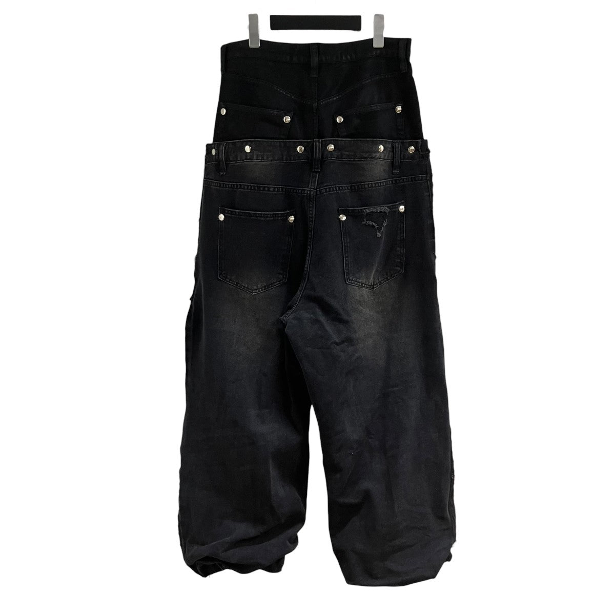 MM：OPTION デストロイ2レイヤードパンツ 古着・中古-3枚目のアイテム画像