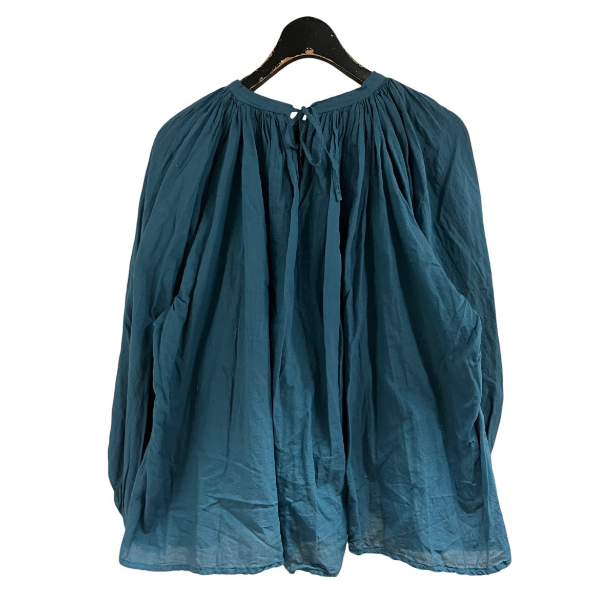 R＆D．M．Co-OLDMAN’S TAILOR ギャザーブラウス 古着・中古-3枚目のアイテム画像
