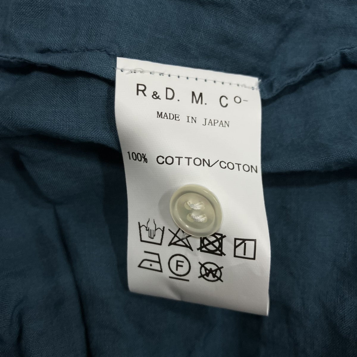 R＆D．M．Co-OLDMAN’S TAILOR ギャザーブラウス 古着・中古-5枚目のアイテム画像