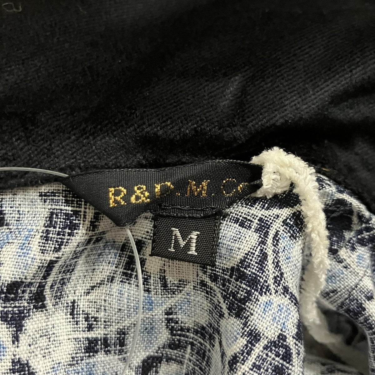 R＆D．M．Co-OLDMAN’S TAILOR フラワー柄ノースリーブブラウス 古着・中古-6枚目のアイテム画像