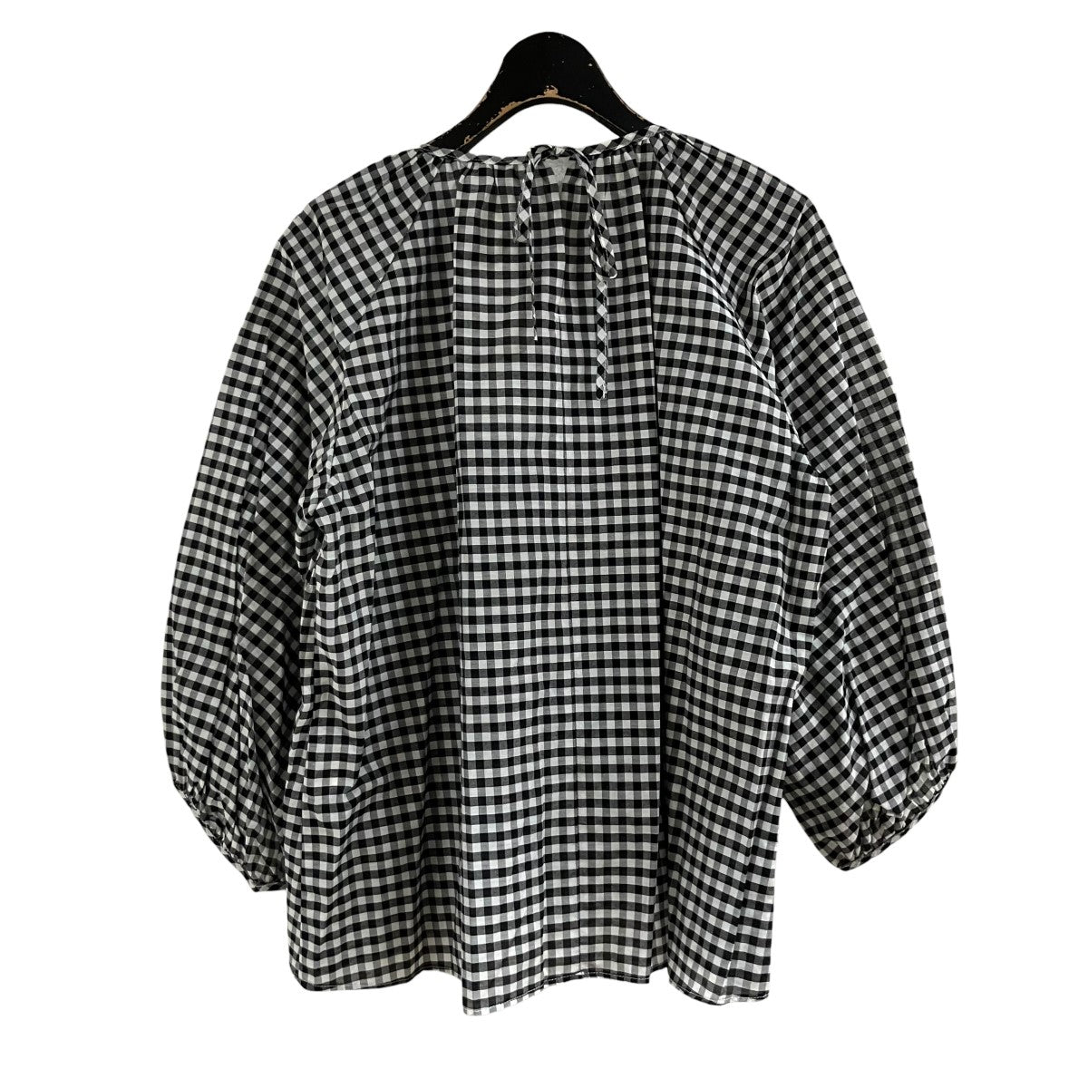 R＆D．M．Co-OLDMAN’S TAILOR チェックブラウス 古着・中古-3枚目のアイテム画像