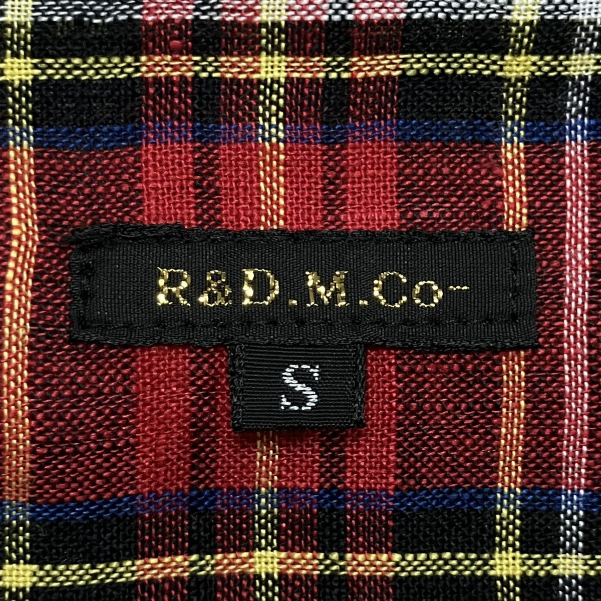 R＆D．M．Co-OLDMAN’S TAILOR チェックシャツ 古着・中古-5枚目のアイテム画像