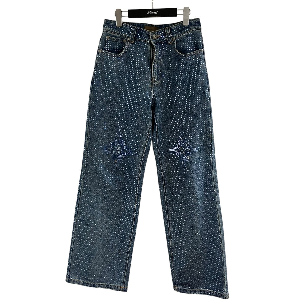BIRTH OF ROYAL CHILD ラインストーンデニムパンツ 古着・中古-1枚目のアイテム画像