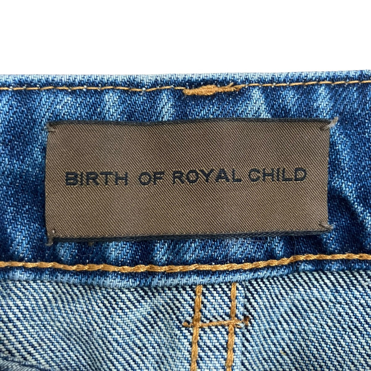 BIRTH OF ROYAL CHILD ラインストーンデニムパンツ 古着・中古-7枚目のアイテム画像