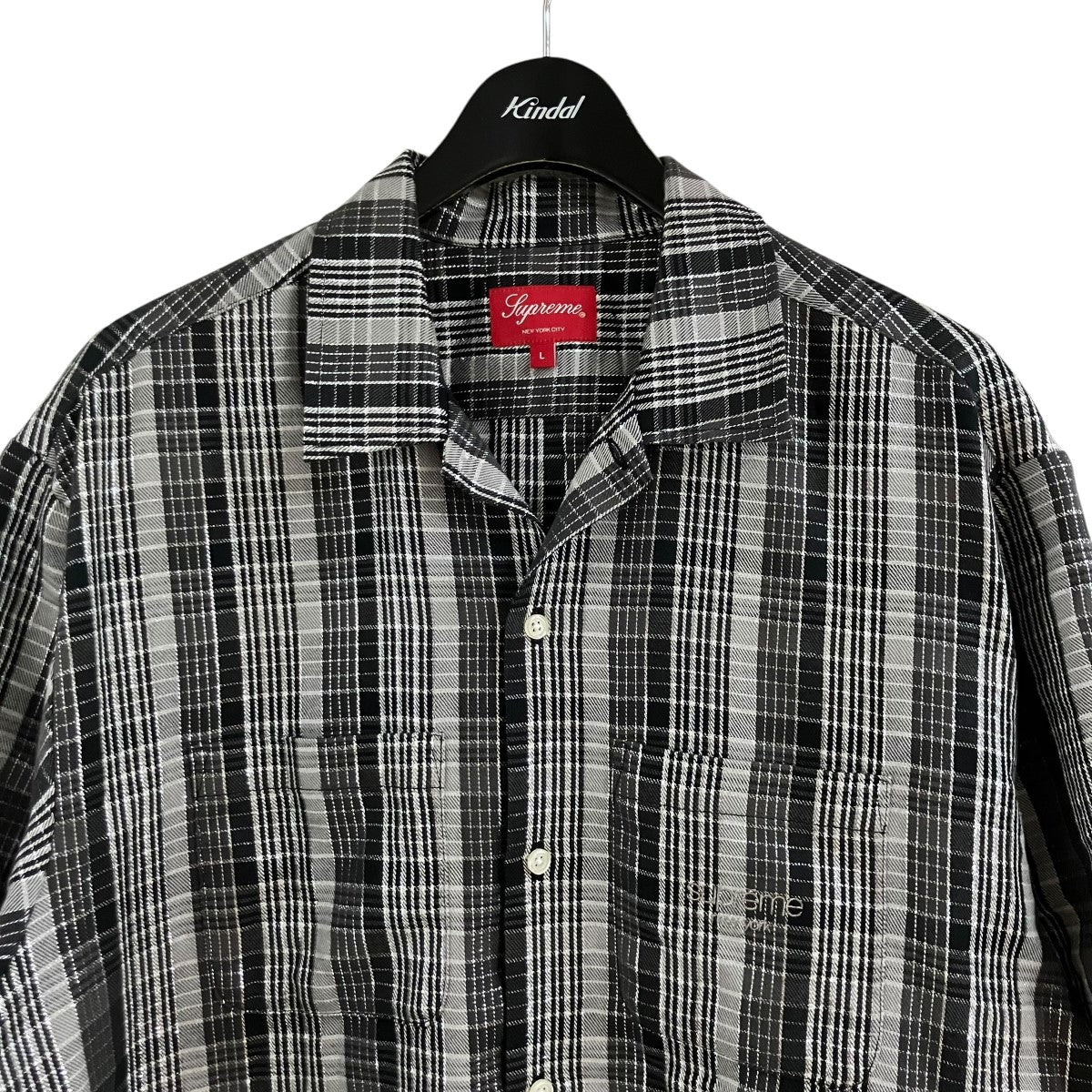 Supreme 半袖チェックシャツ 古着・中古-2枚目のアイテム画像