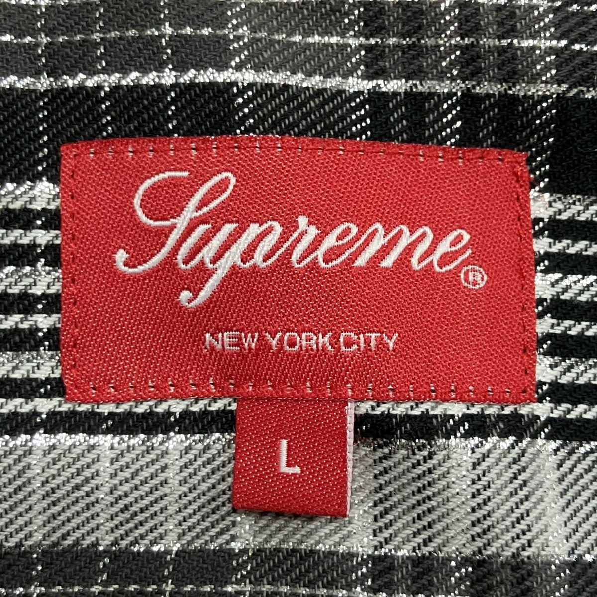 Supreme 半袖チェックシャツ 古着・中古-5枚目のアイテム画像