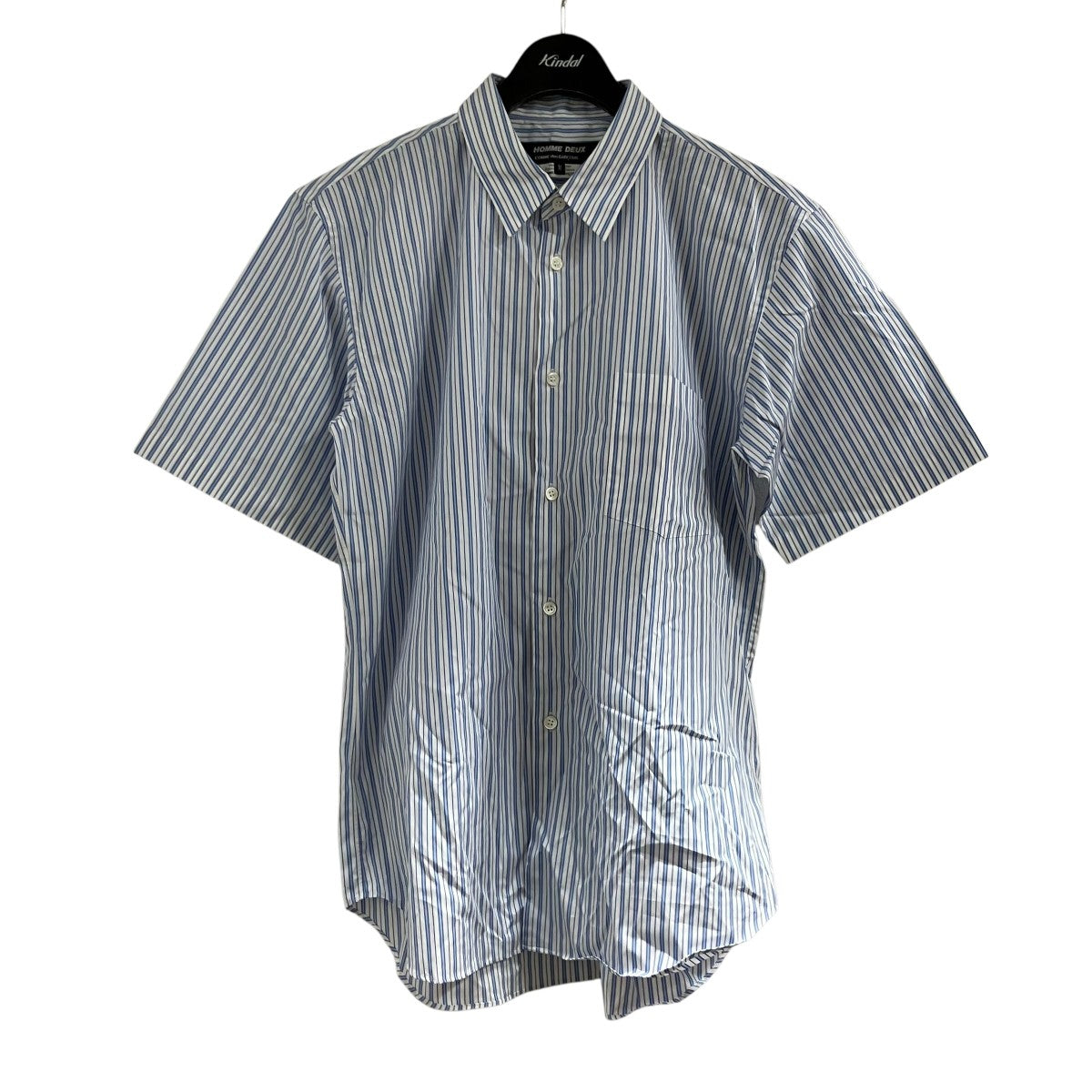 COMME des GARCONS HOMME DEUX 半袖ストライプシャツ 古着・中古-1枚目のアイテム画像