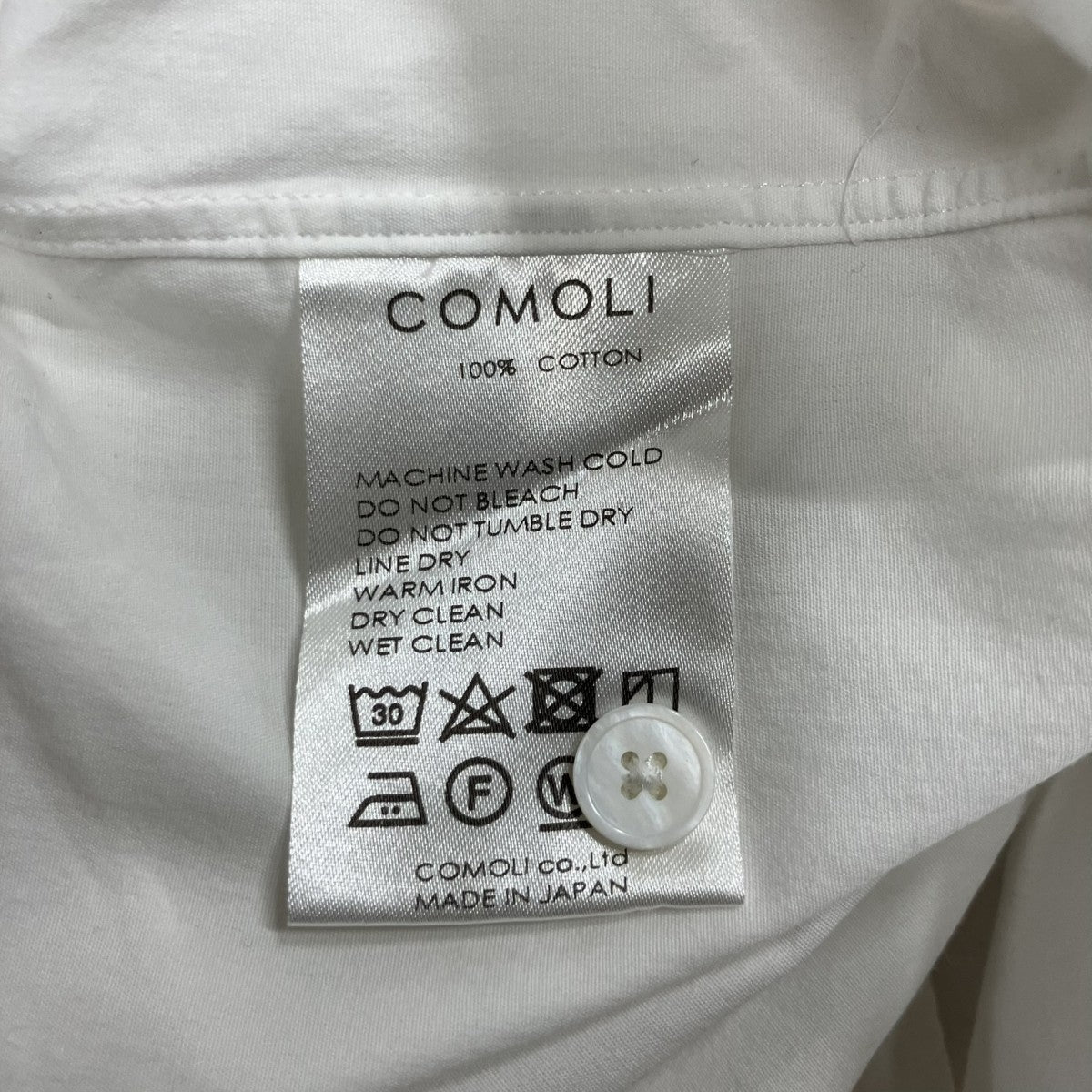 COMOLI コモリシャツ 古着・中古-7枚目のアイテム画像