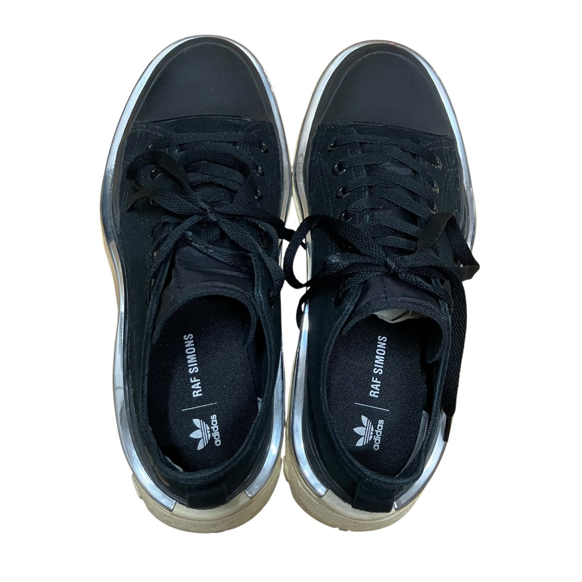 新品ラフシモンズ　オズウィーゴ26.0 RAF SIMONS×adidas ozweego スニーカー ブラック サイズ 26.0｜【公式