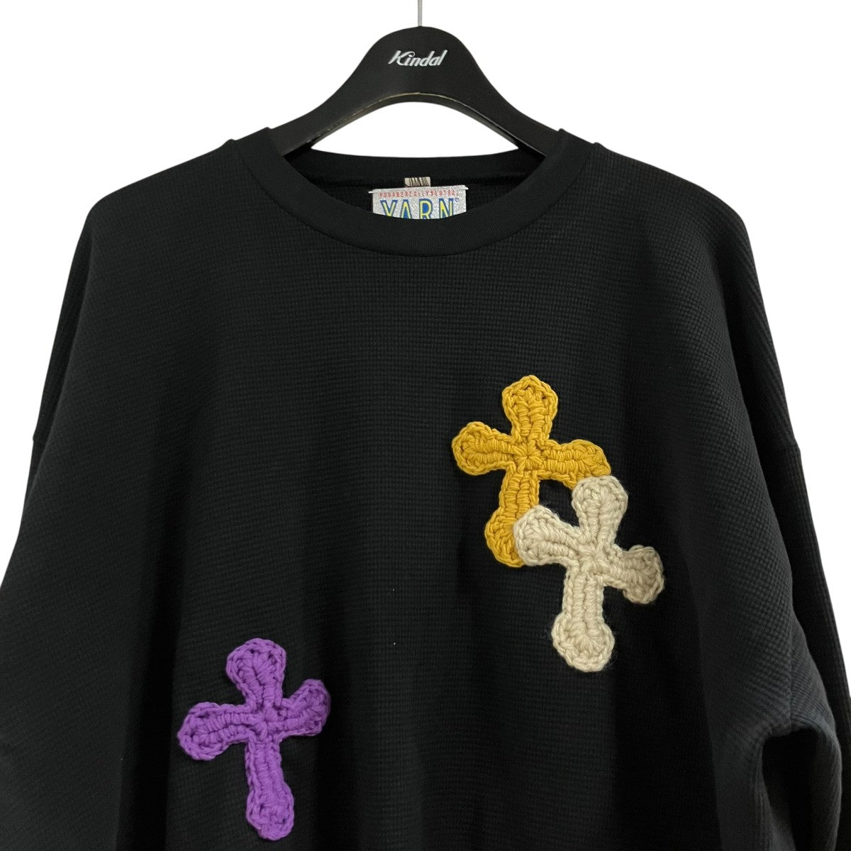 Y．A．R．N． クロスモチーフサーマルカットソー 古着・中古-2枚目のアイテム画像