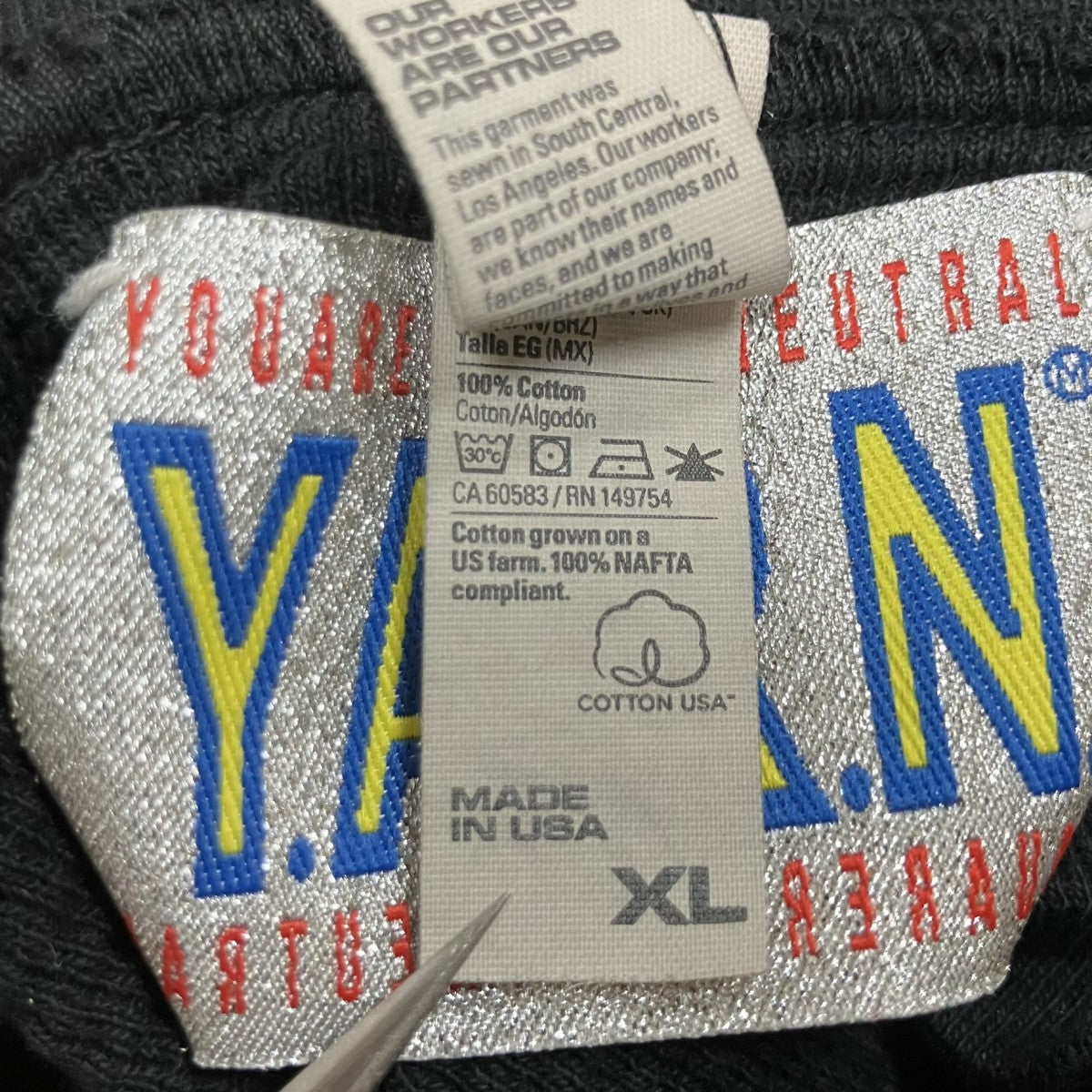 Y．A．R．N． クロスモチーフサーマルカットソー 古着・中古-6枚目のアイテム画像