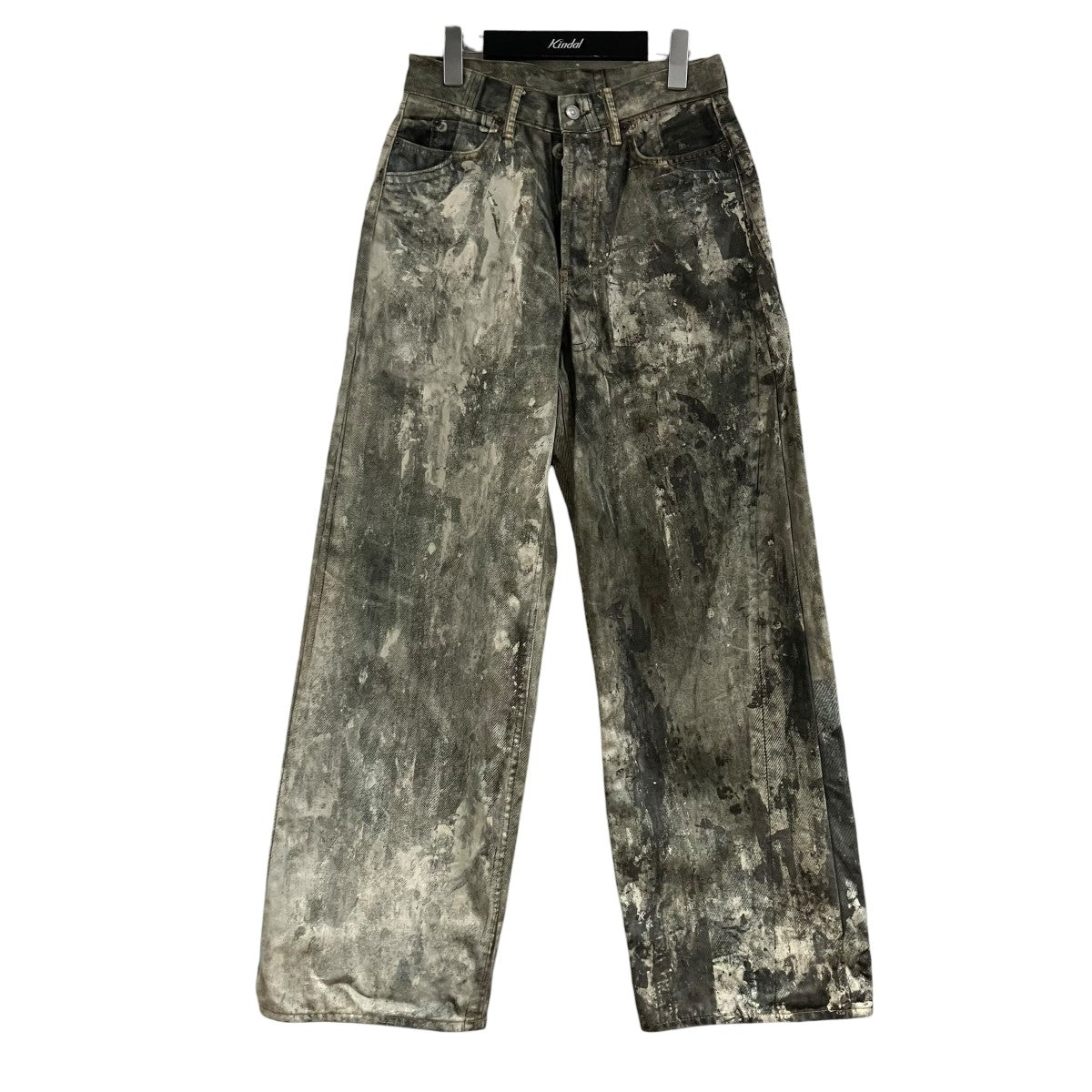 ACNE STUDIOS ペイントスプラッターデニム転写バギーロングパンツ 古着・中古-1枚目のアイテム画像