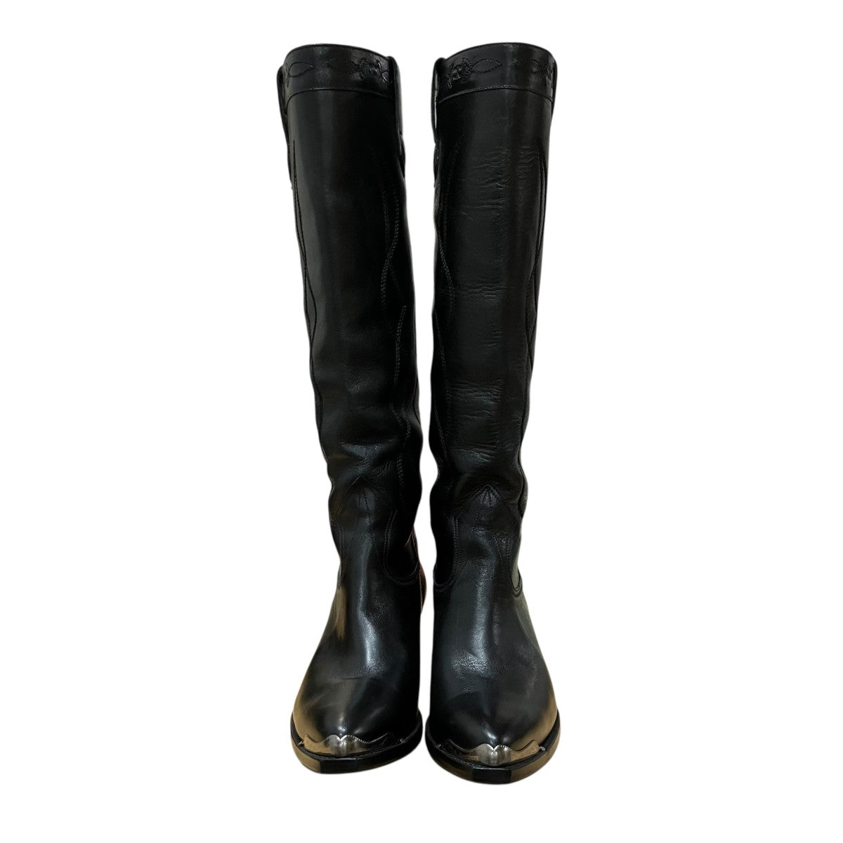 CELINE ウェスタンロングブーツ 古着・中古-2枚目のアイテム画像