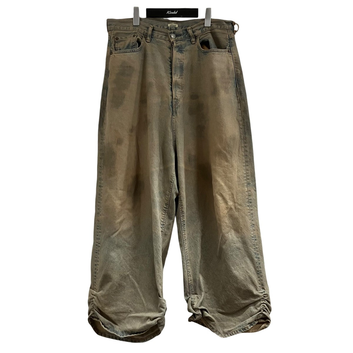 refomed×EDWIN ダメージ加工バギーデニムパンツ 古着・中古-1枚目のアイテム画像