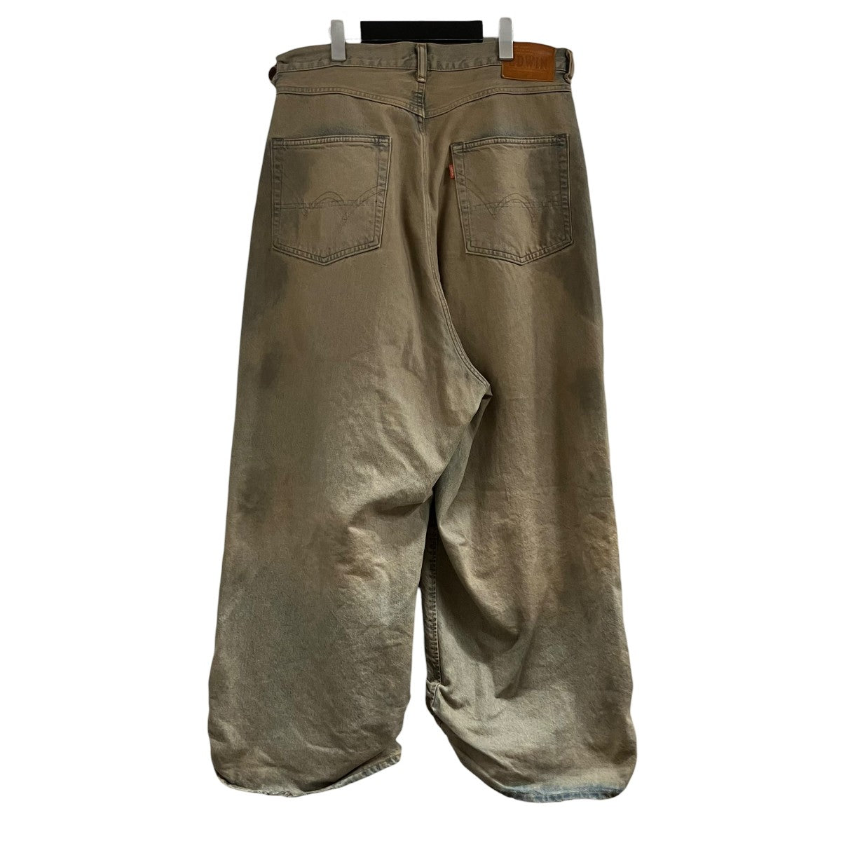 refomed×EDWIN ダメージ加工バギーデニムパンツ 古着・中古-3枚目のアイテム画像