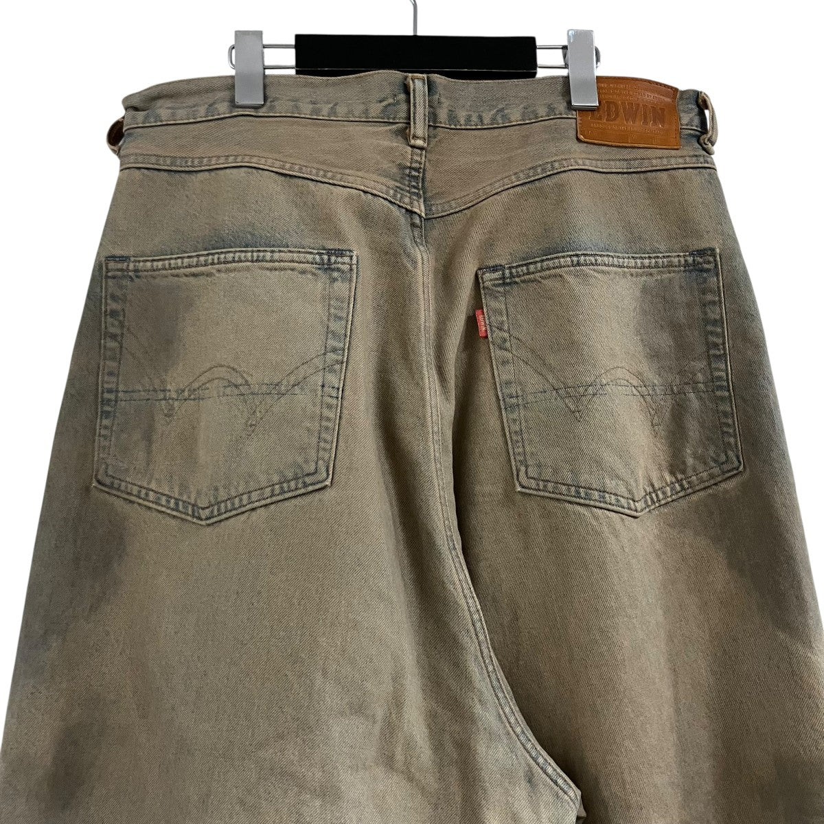 refomed×EDWIN ダメージ加工バギーデニムパンツ 古着・中古-4枚目のアイテム画像